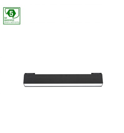 12W System Line S lineært modul, 24V - 33,7cm, RA90, 3000K, Osram LED, IP20, sort kabinett