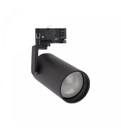 3-faset GU10 skinnespot Madara Slim - Sort, uden lyskilde, til MR11 pære, max 4W LED