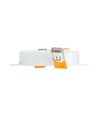 Spot encastrable 8W Ø11,8 cm - Étanche aux éclaboussures, 230V, IP54, Trou : 9,2 cm / 3,1 cm de hauteur, rond, bord blanc