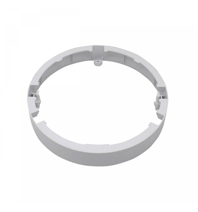 Cadre de montage en saillie blanc pour panneau LED - Ø22cm, hauteur 3,6cm, aluminium/plastique