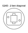 G24D 9W LED pære - Direkte/Ballast kompatibel, 180°, Erstat 26W