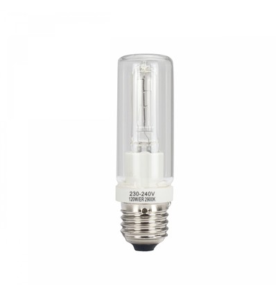 Ampoule halogène 120W - E27, 33x115mm, 230V
