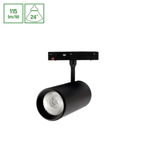 Système SHIFT Basic - Spot LED 20W 3000K Noir, Direction L 55x120x180mm