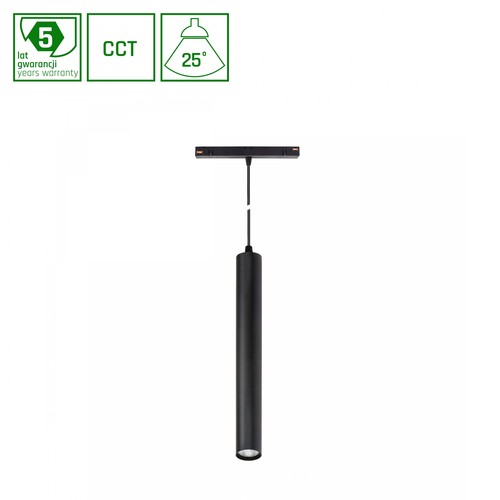 12W dimbar SHIFT Smart Hangit nedhengt skinnelys - CCT, sort, Zigbee