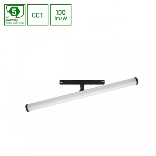 Spot sur rail SHIFT Beam 12W dimmable Ø28x40x7,5mm - 150°, CCT, Noir, Zigbee