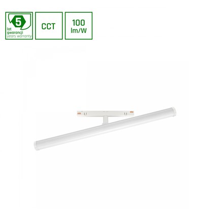 12W dimbar SHIFT Smart Beam skenbelysning - 150°, CCT, vit, Ø28x40x7.5cm, Zigbee