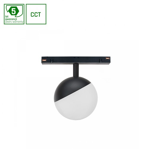 5W dimbaar SHIFT SMART spanningsrailverlichting Ø100x130mm - 165°, CCT, zwart, Zigbee