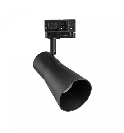 Spot sur rail triphasé MADARA SCANDI pour GU10 - Noir, aluminium, sans source lumineuse, 3F4W