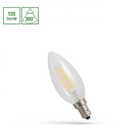 E14 5,5W LED kaarslamp - C37, 230V