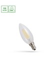 E14 5,5W LED ampoule flamme - Filament, verre clair, 700lm, 2700K, C35