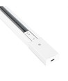 LEDlife 1 meter rail voor railspots - Wit, 1-fase, 1F3W, compleet met aansluiting en eindkap