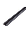 LEDlife 1 meter rail voor railspots - Zwart, 1-fase, 1F3W, compleet met aansluiting en eindkap
