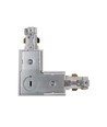 Connecteur en L monophasé pour spots sur rail - Blanc, 1F3W