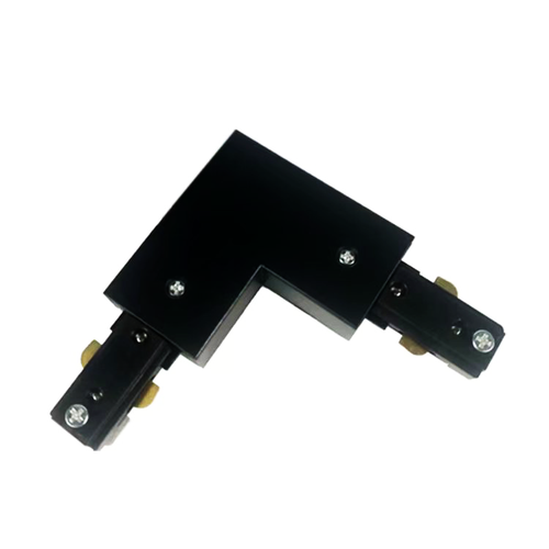 LEDlife Connecteur en L pour spots sur rail - Noir, 1 phase, 1F3W