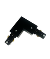 LEDlife Connecteur en L pour spots sur rail - Noir, 1 phase, 1F3W