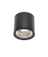 Plafonnier AR111, GU10 - IP65, noir, aluminium, en saillie, sans source lumineuse