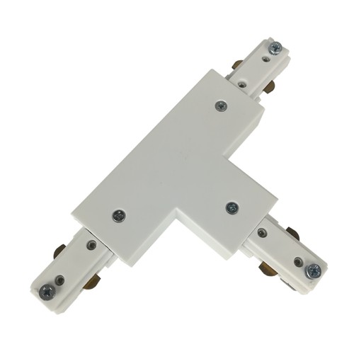 LEDlife T-connector voor rails spots - Wit, 1-fase, 1F3W