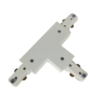 LEDlife T-connector voor rails spots - Wit, 1-fase, 1F3W