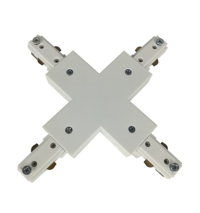 LEDlife X-connector voor railspots - Wit, 1-fase, 1F3W