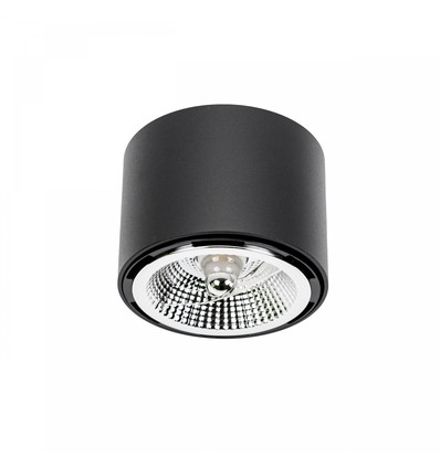 CHLOE AR111 GU10 - P20, rond, noir, sans source lumineuse