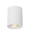 Spot plafonnier GU10 - En saillie, rond, blanc, orientable, IP20, sans source lumineuse
