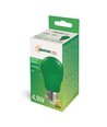 Ampoule LED verte E27 4,9W - A50, dépolie