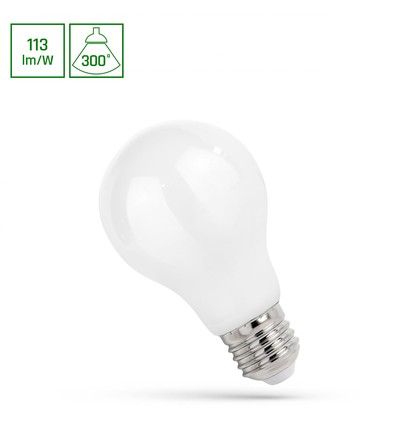 Ampoule LED E27 8,5W - A60, 950lm, 112lm/W, blanc chaud