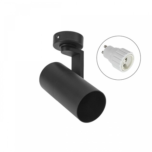 Spot mural/plafonnier GU10 - Noir, sans source lumineuse