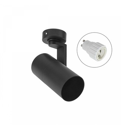 Vägg/takmonterad spot GU10 - Svart, utan ljuskälla