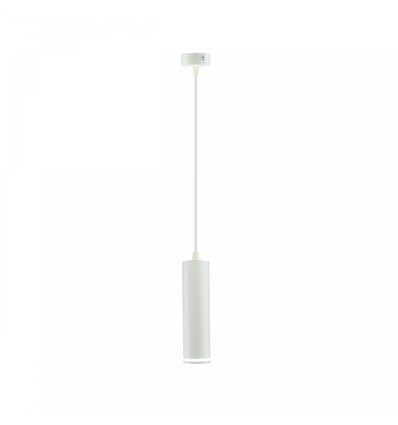 Madara GU10 pendel med ring - Vit, 1m sladd, Ø55x200mm, IP20, utan ljuskälla