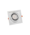 GU10 Maxi Uno inbouwspot voor AR111 - Wit, 186x186 mm, IP20, zonder lichtbron