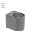 GU10 loftlampe til påbygning, IP54 - Sort/grå, udendørs/indendørs, max 6W LED, uden lyskilde