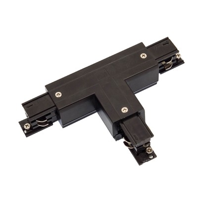 Connecteur en T pour rail 3 phases - Droite, noir, Spectrum