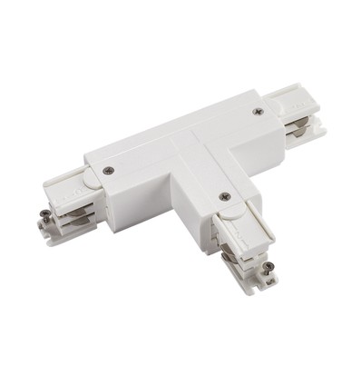 Connecteur en T pour rail 3 phases - T2, gauche, blanc, Spectrum