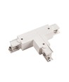 T-connector voor 3-fase rails - Rechts, T2, wit, Spectrum