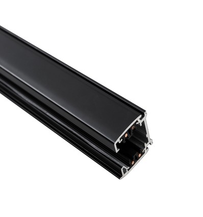 Rail 3 phases 2m pour spots sur rail - Noir, Spectrum
