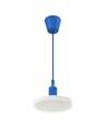 18W ALBENE ECO LED lamp - 1400lm, IP20, warm wit, wit met blauw snoer