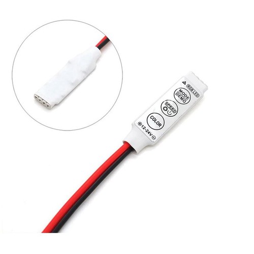 Mini RGB-controller - Voor RGB 5050/3528 LED-strips