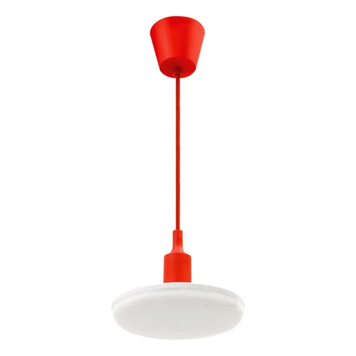 Plafonnier LED 24W avec câble rouge - 2000lm, 3000K, blanc chaud