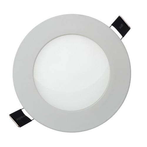 Algine Eco LED 12W Rond 230V IP20 Blanc Froid, Panneau Plafonnier Cadre Blanc