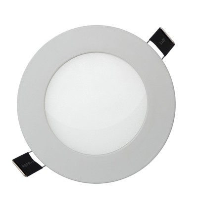 Algine Eco LED 12W Rond 230V IP20 Koud Wit, Plafondpaneel Wit Frame