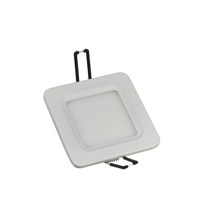 5W Ø10,8cm LED inbouwpanel, 24V - Gat: Ø9,2 cm, Afmeting: Ø10,8 cm, witte rand