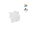 Dalle LED encastrable Algine 6W Smart Home - CCT, dimmable, Wi-Fi, carré, 112x112 mm