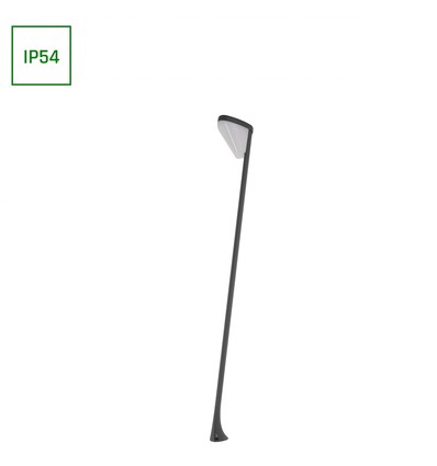 Luminaire de jardin LED 7W AQUATIQUE - IP54, blanc chaud, incliné, source lumineuse incluse