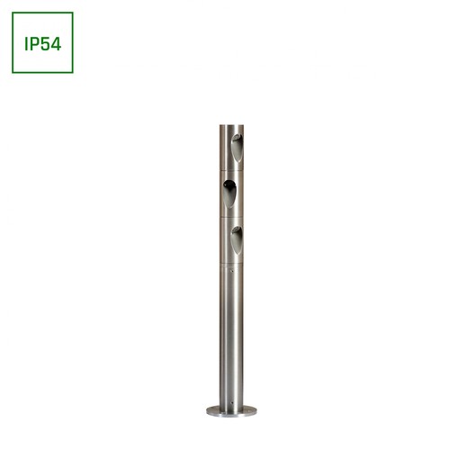 3W Ø4,2cm buiten tuinlamp - IP54, rond, warm wit, hoogte 40cm, incl. lichtbron