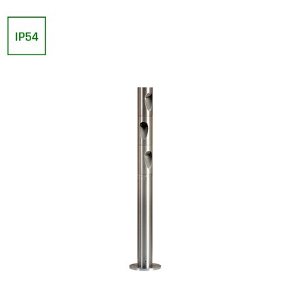 3W Ø4,2cm buiten tuinlamp - IP54, rond, warm wit, hoogte 40cm, incl. lichtbron