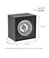 Spot AR111 en saillie carré - Noir, aluminium, 145x145mm, orientable, sans source lumineuse