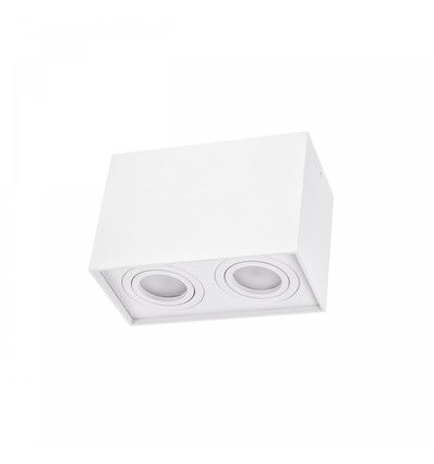 Chloe Duo 2xGU10 plafondspot - Rechthoekig, aluminium, IP20, zonder lichtbron