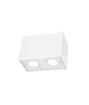 Spot de plafond Chloe Duo 2xGU10 - Rectangulaire, aluminium, IP20, sans source lumineuse