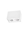 Spot de plafond Chloe Duo 2xGU10 - Rectangulaire, aluminium, IP20, sans source lumineuse